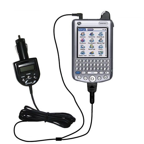 FM Transmitter & Car Charger compatible with the Palm palm Tungsten W