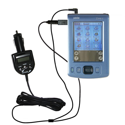 FM Transmitter & Car Charger compatible with the Palm palm Zire 31