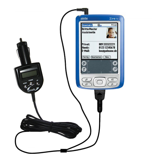 FM Transmitter & Car Charger compatible with the Palm palm Zire 72