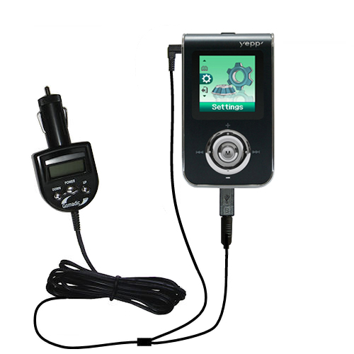 FM Transmitter & Car Charger compatible with the Samsung Yepp YP-T7 Series
