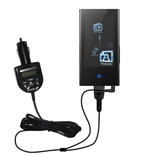 FM Transmitter & Car Charger compatible with the Samsung YP-P2 Series