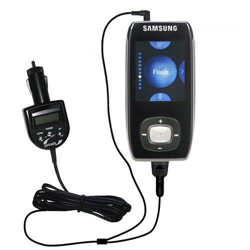 FM Transmitter & Car Charger compatible with the Samsung YP-T9