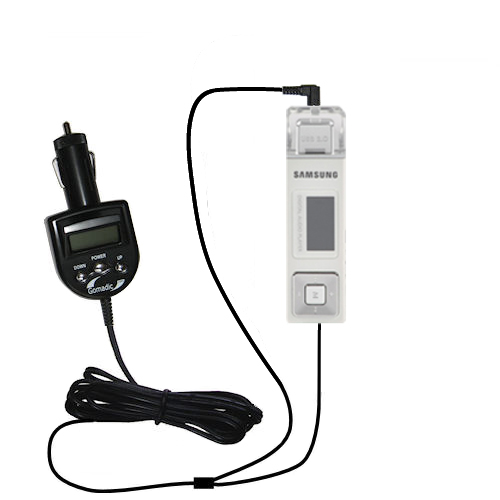 FM Transmitter & Car Charger compatible with the Samsung YP-U1