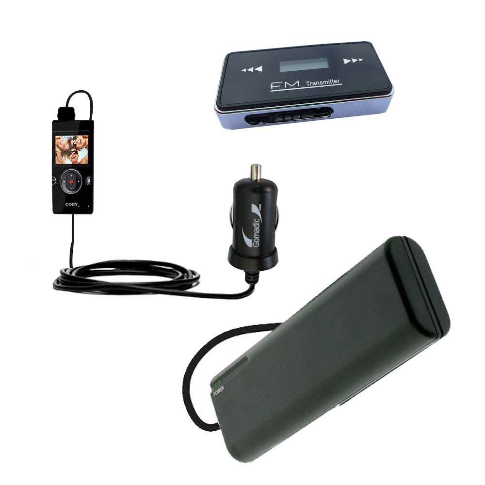 holiday accessory gift bundle set for the Coby CAM5002 SNAPP Camcorder