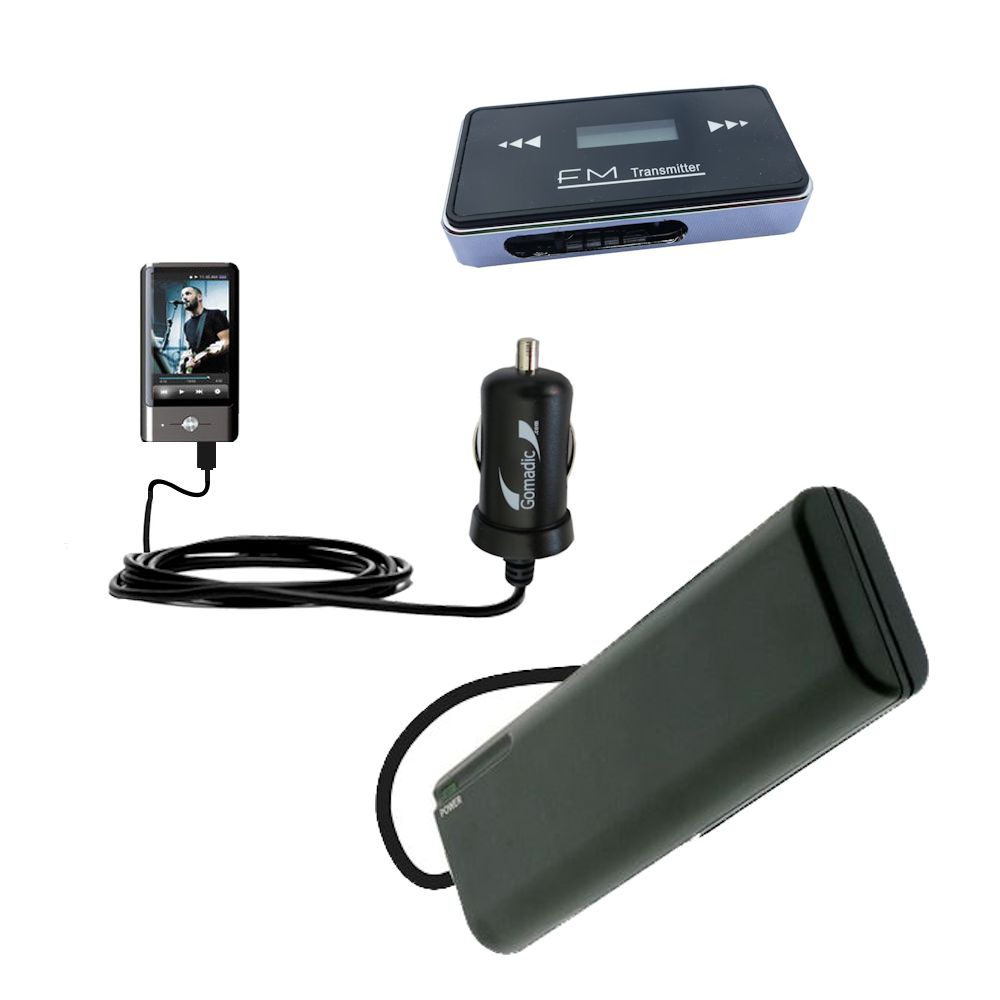 holiday accessory gift bundle set for the Coby MP837 Touchscreen Video MP3 Player
