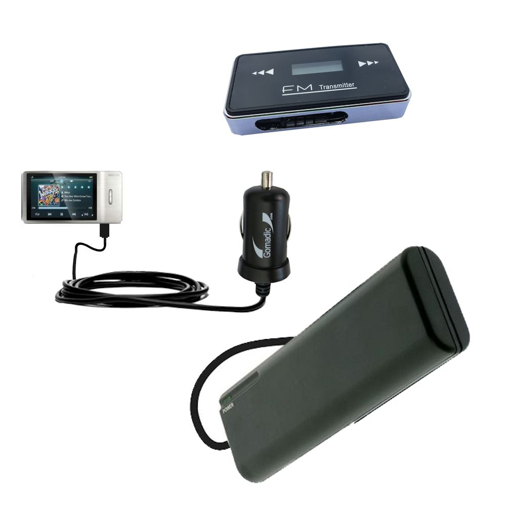 holiday accessory gift bundle set for the Philips Muse MP3 Video Player FullSound
