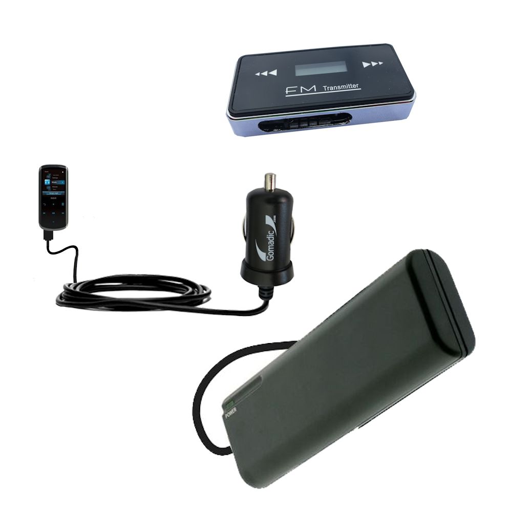 holiday accessory gift bundle set for the RCA M4508 Lyra Digital Media Player