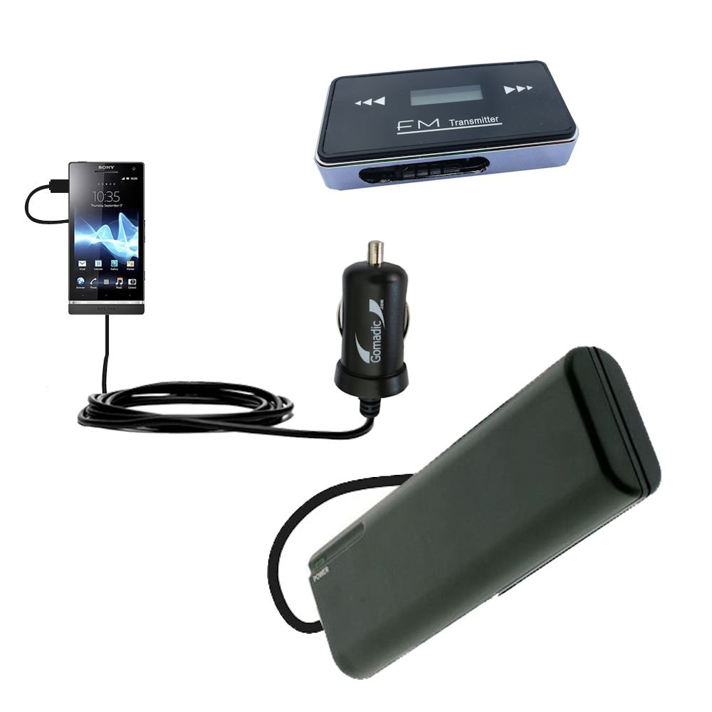 holiday accessory gift bundle set for the Sony Ericsson Xperia U / ST25i