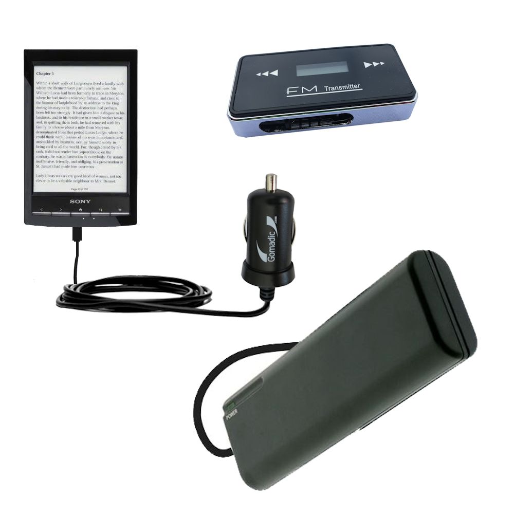 holiday accessory gift bundle set for the Sony PRS-T1 Reader