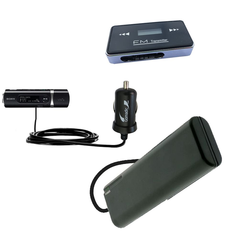 holiday accessory gift bundle set for the Sony Walkman NWZ-B103 B105 B133 B135