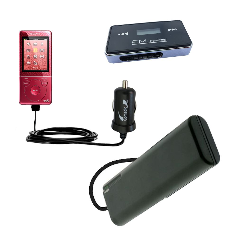 holiday accessory gift bundle set for the Sony Walkman NWZ-E473 E474 E475