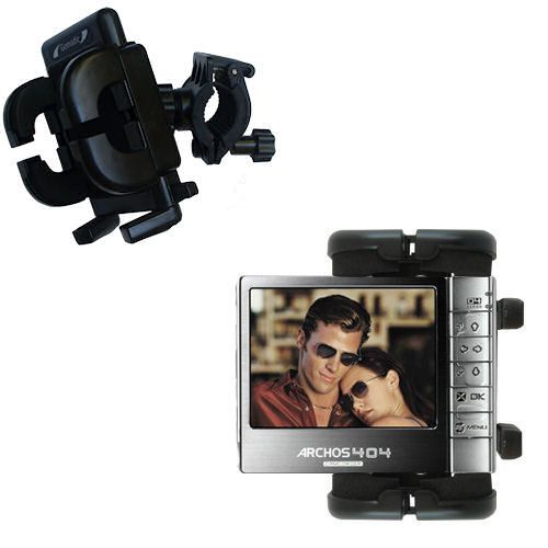 Handlebar Holder compatible with the Archos 404 Camcorder CAM