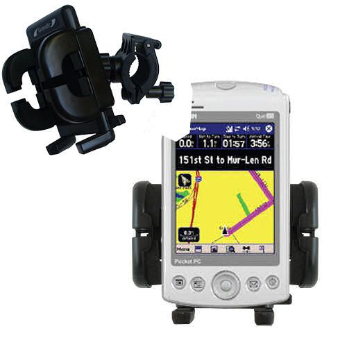 Handlebar Holder compatible with the Garmin iQue M4