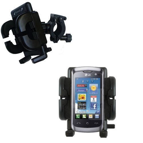 Handlebar Holder compatible with the LG KM570
