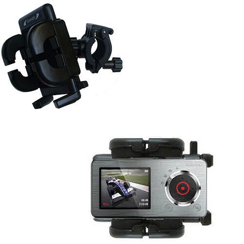Handlebar Holder compatible with the Philips GoGear CAM SA2CAM08K Video Player
