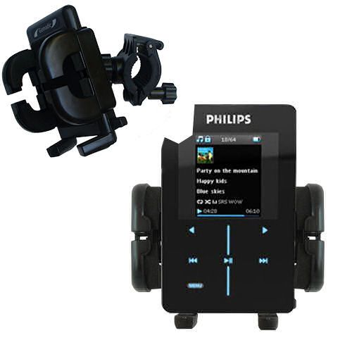 Handlebar Holder compatible with the Philips GoGear SA9200/17 Super Slim