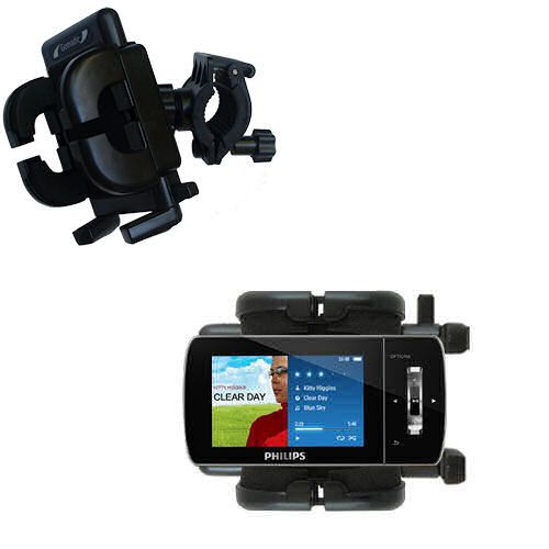 Handlebar Holder compatible with the Philips Muse MP3 Video Player FullSound