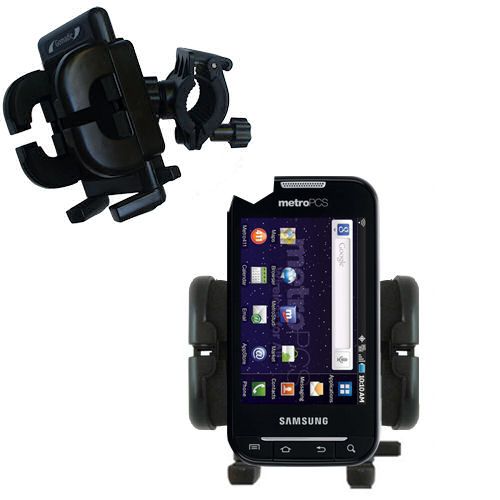 Gomadic Bike Handlebar Holder Mount System suitable for the Samsung Galaxy Indulge - Unique Holder; Lifetime Warranty