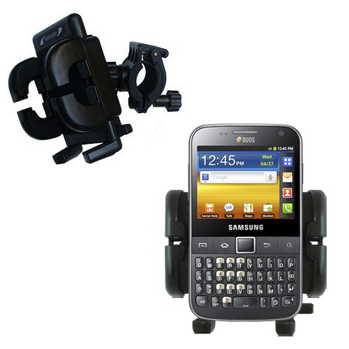 Handlebar Holder compatible with the Samsung Galaxy Y Pro DUOS