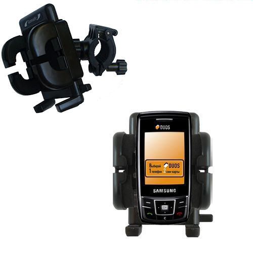 Handlebar Holder compatible with the Samsung SGH-D880 DUOS