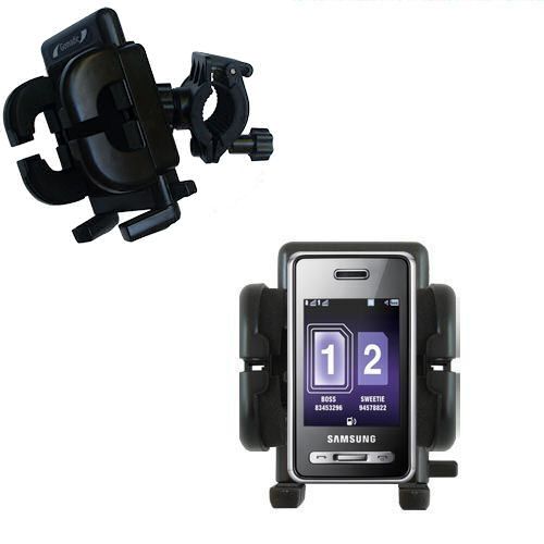 Handlebar Holder compatible with the Samsung SGH-D980 DUOS