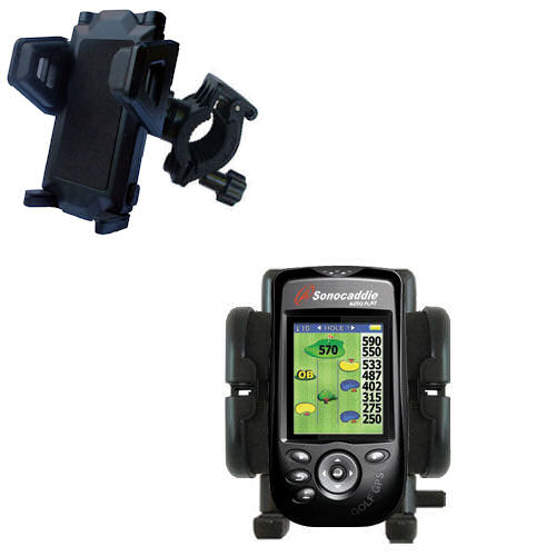 Handlebar Holder compatible with the Sonocaddie Auto Play Golf GPS