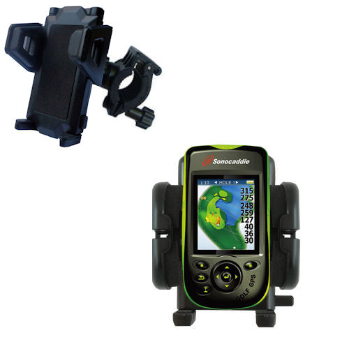 Handlebar Holder compatible with the Sonocaddie v300 GPS