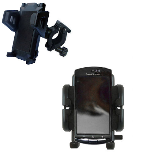 Handlebar Holder compatible with the Sony Ericsson MT15i