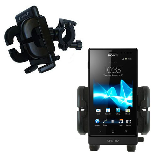 Handlebar Holder compatible with the Sony Ericsson MT27i / Pepper