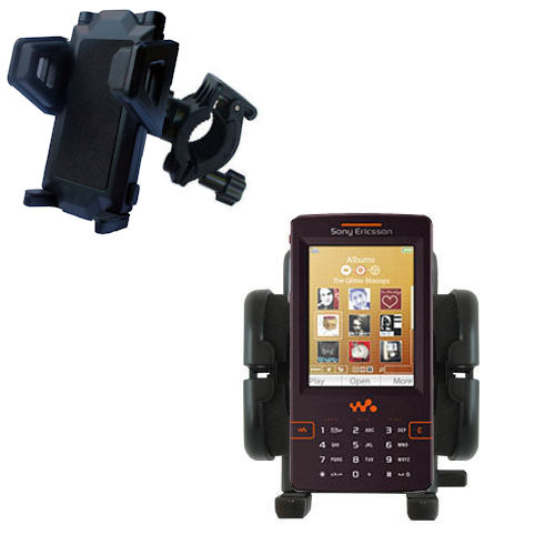 Handlebar Holder compatible with the Sony Ericsson w950c