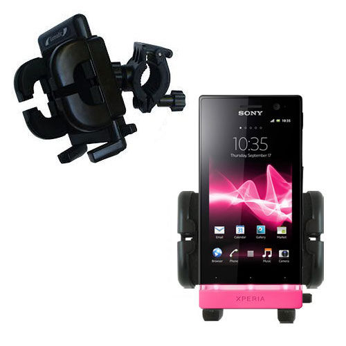 Handlebar Holder compatible with the Sony Ericsson Xperia U / ST25i