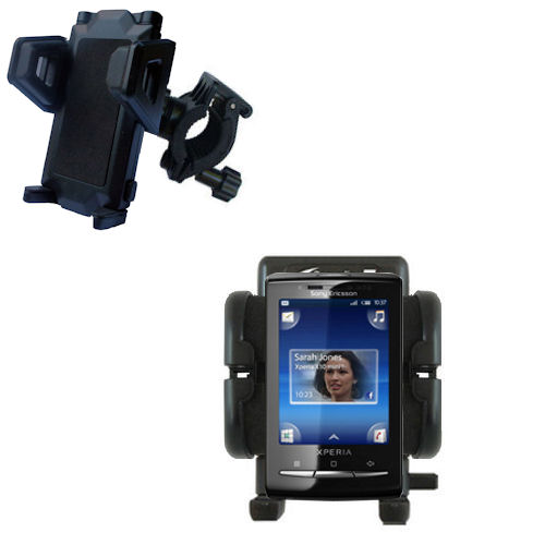 Handlebar Holder compatible with the Sony Ericsson Xperia X10 mini pro a