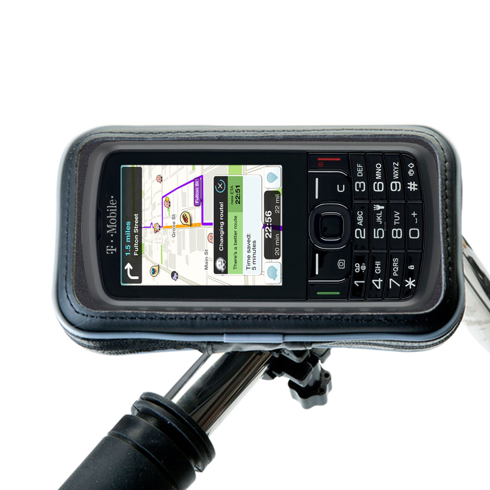 Weatherproof Handlebar Holder compatible with the Alcatel Sparq II