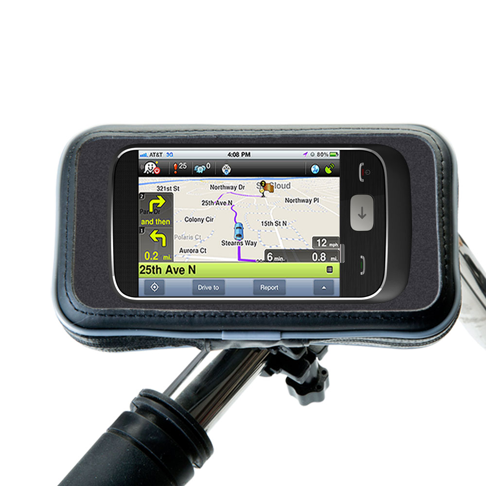 Weatherproof Handlebar Holder compatible with the HTC SMART