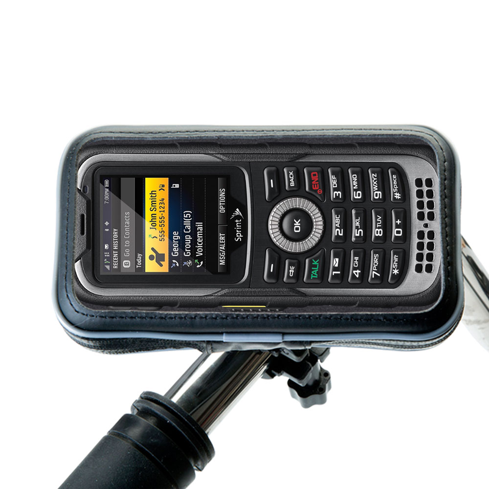 Weatherproof Handlebar Holder compatible with the Kyocera DuraPlus