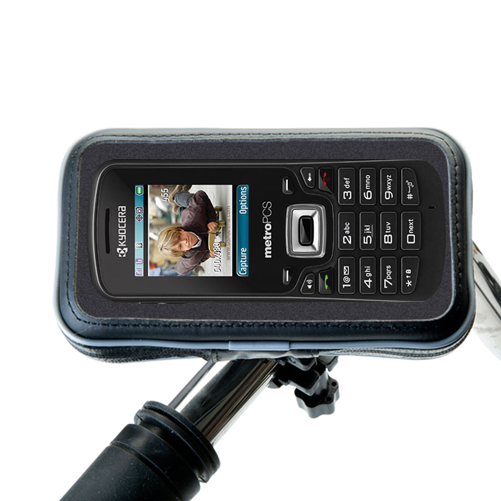 Weatherproof Handlebar Holder compatible with the Kyocera S1350