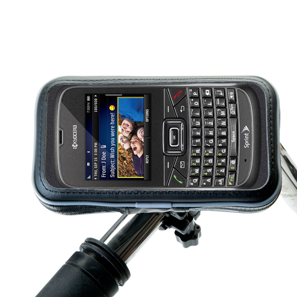 Weatherproof Handlebar Holder compatible with the Kyocera S3015