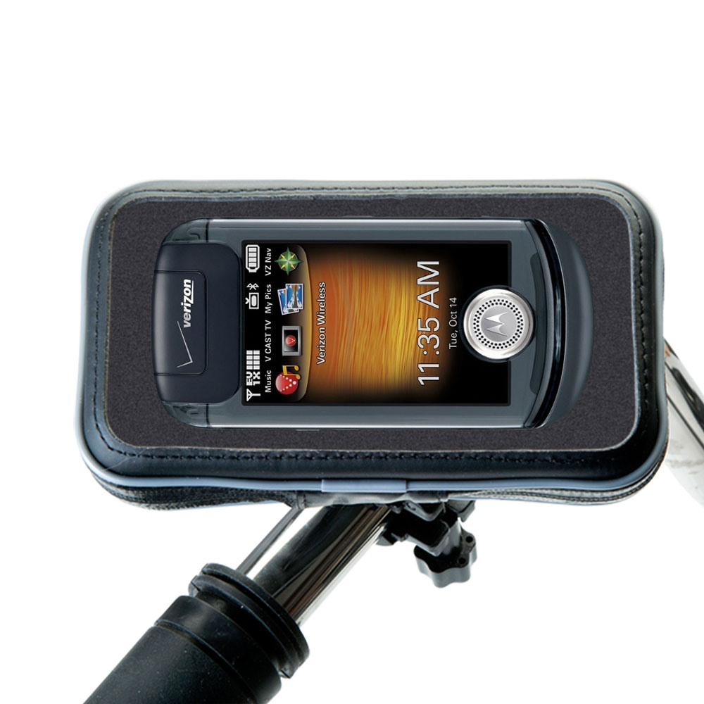 Weatherproof Handlebar Holder compatible with the Motorola Blaze ZN4
