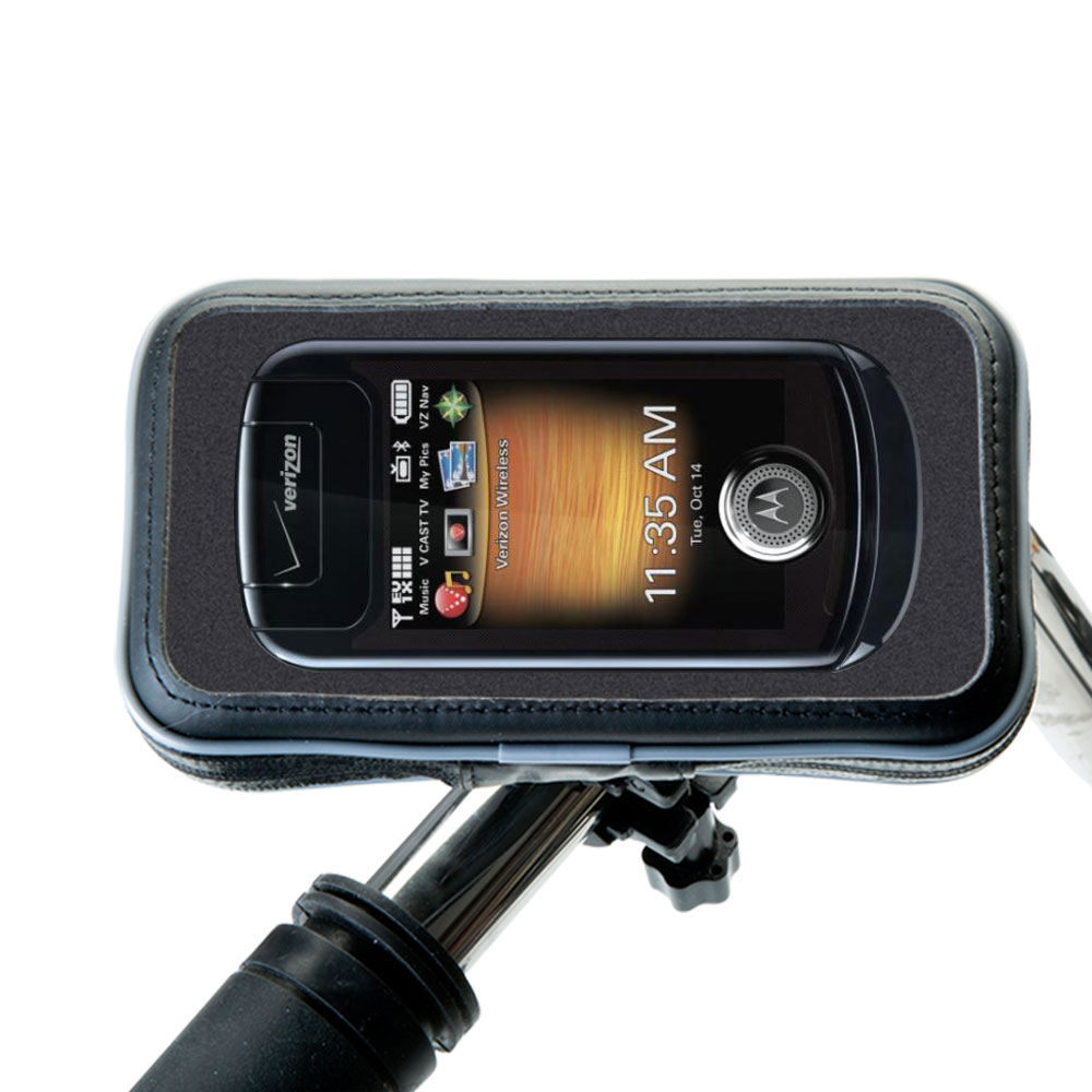Weatherproof Handlebar Holder compatible with the Motorola Krave ZN4