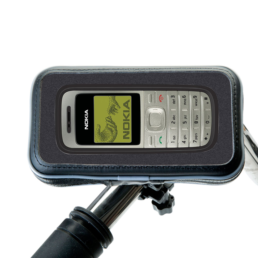 Weatherproof Handlebar Holder compatible with the Nokia 1208