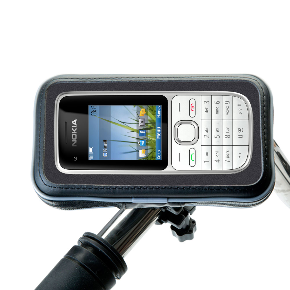 Weatherproof Handlebar Holder compatible with the Nokia C2-01
