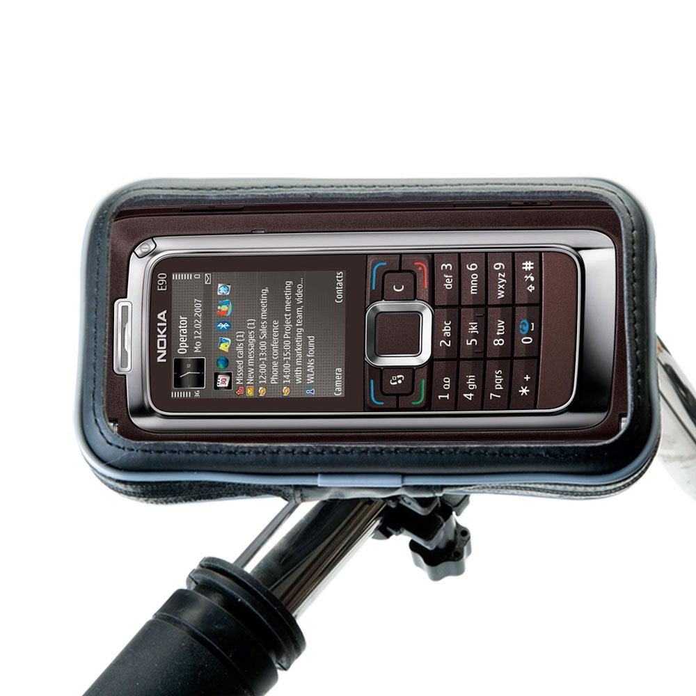 Weatherproof Handlebar Holder compatible with the Nokia E90