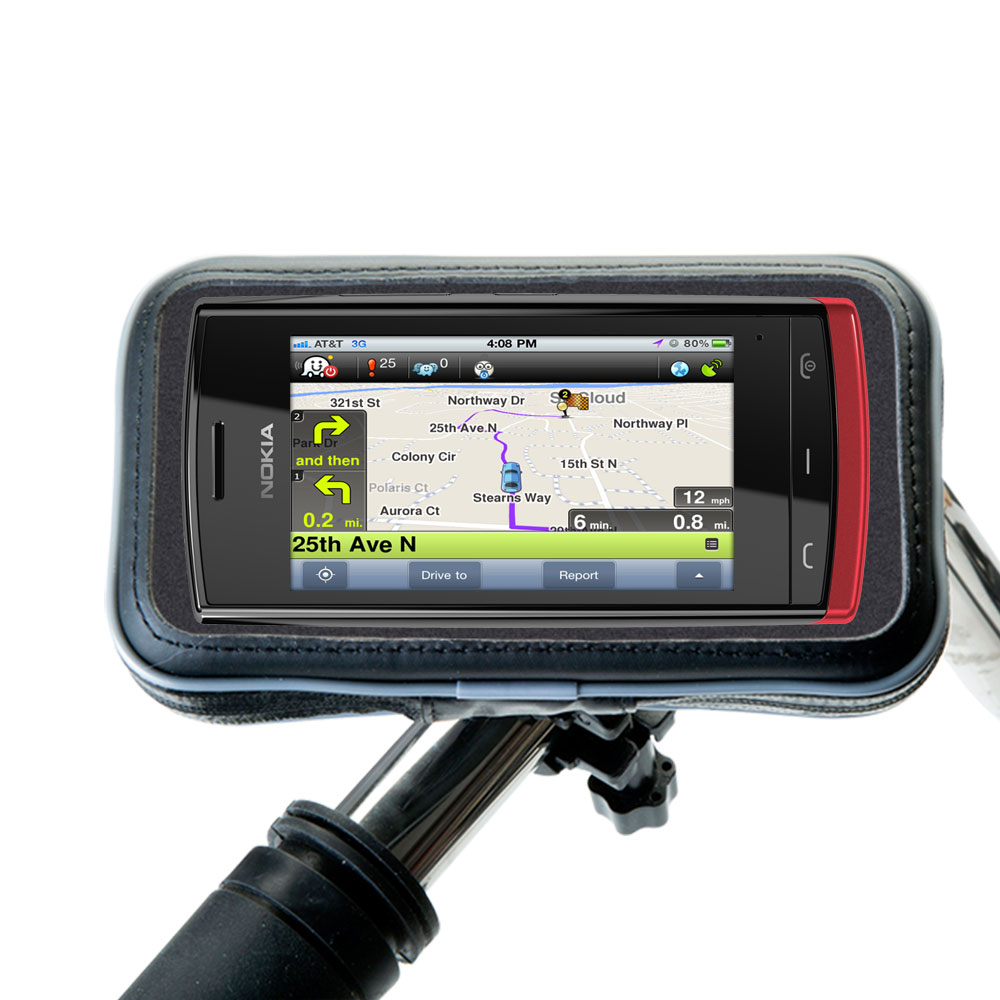 Weatherproof Handlebar Holder compatible with the Nokia Fate