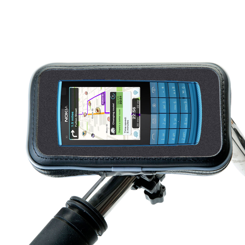 Weatherproof Handlebar Holder compatible with the Nokia X3