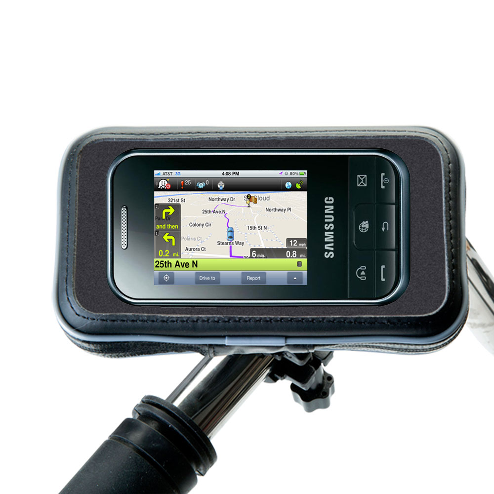 Weatherproof Handlebar Holder compatible with the Samsung C3500