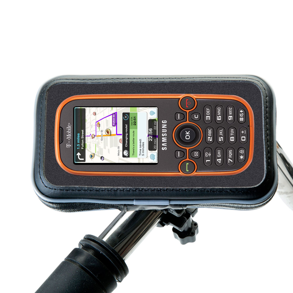 Weatherproof Handlebar Holder compatible with the Samsung Gravity TXT