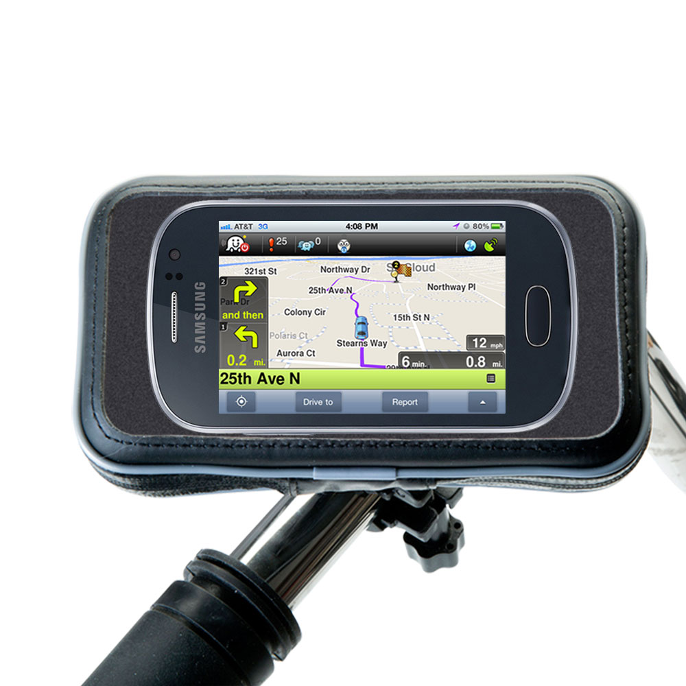 Weatherproof Handlebar Holder compatible with the Samsung Libre