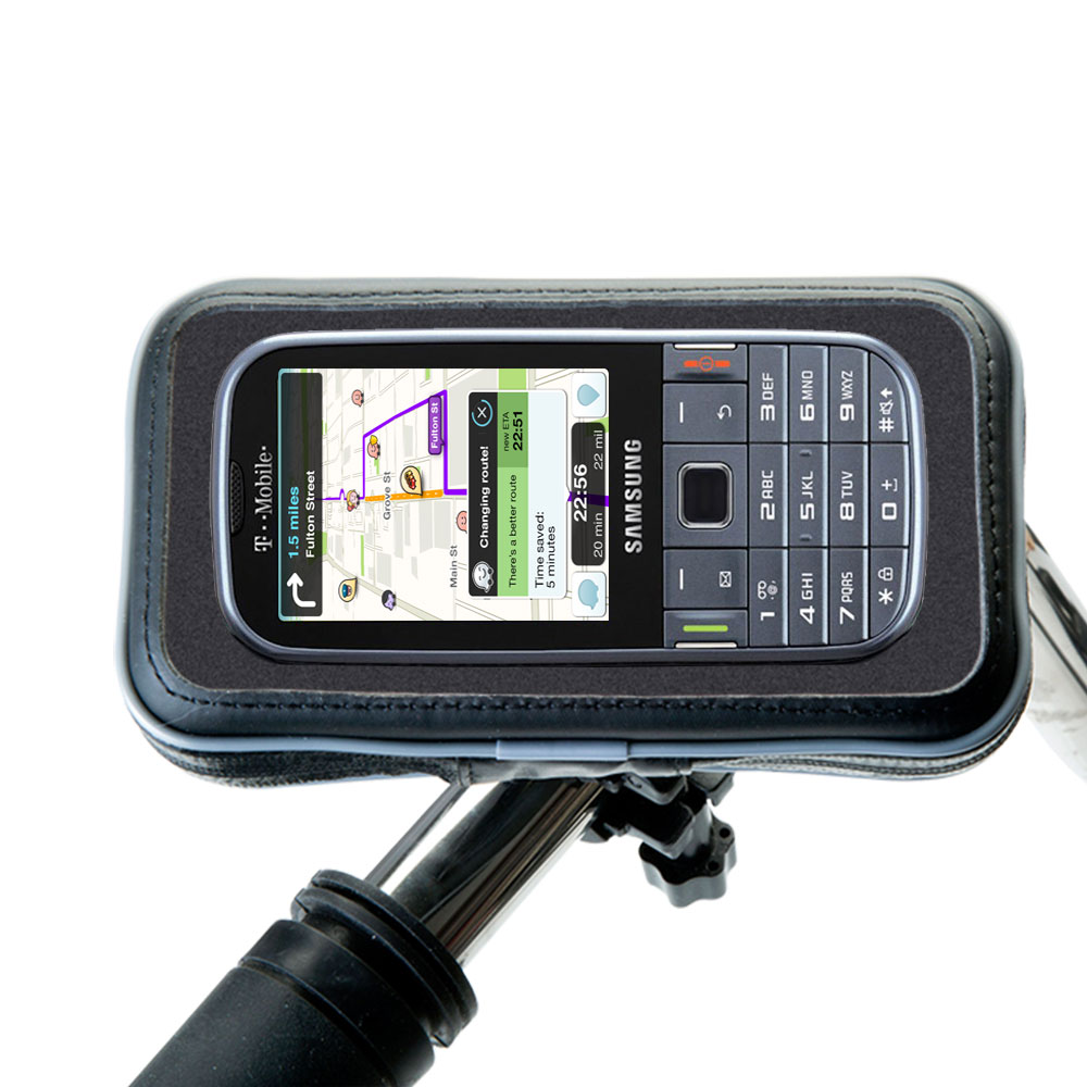 Weatherproof Handlebar Holder compatible with the Samsung SGH-T379