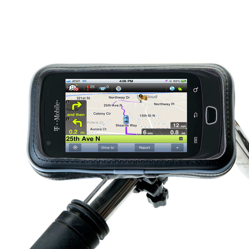 Weatherproof Handlebar Holder compatible with the Samsung SGH-T759