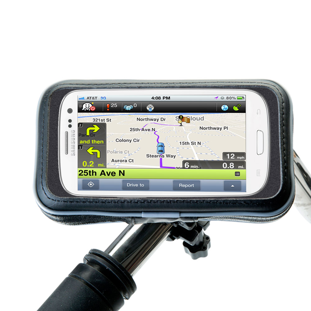 Weatherproof Handlebar Holder compatible with the Samsung Suit